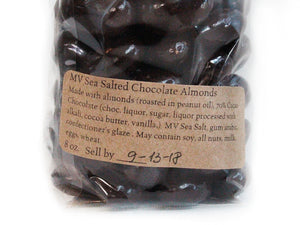 Chocolate Covered MV Sea Salted Almonds - Enchanted Chocolates of Martha's Vineyard